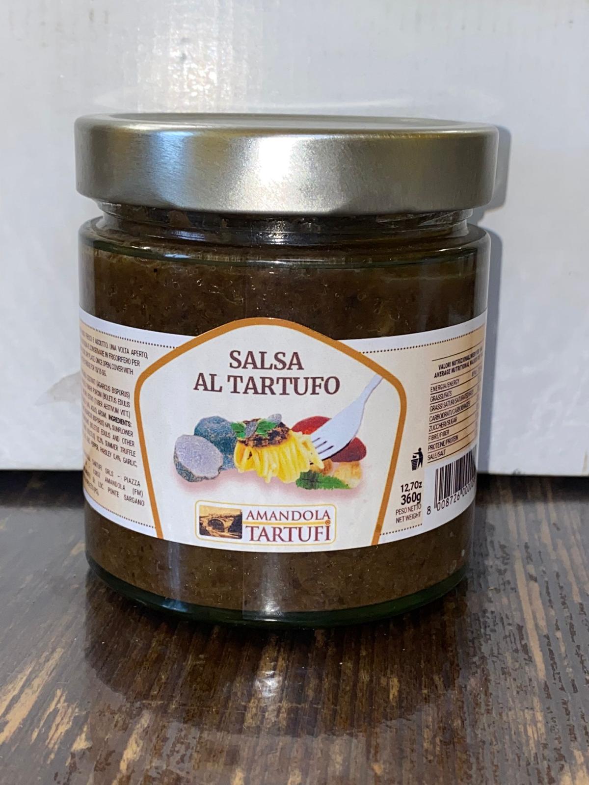 Salsa al tartufo e funghi porcini